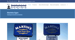 Desktop Screenshot of mariettasigns.com