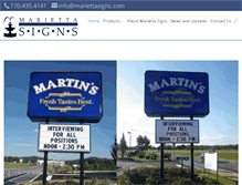 Tablet Screenshot of mariettasigns.com